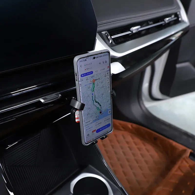 

For BMW X1 IX1 U11 2023-2025 ABS Black Car Central Control Mobile Phone Holder GPS Navigation Bracket Interior Car Accessories