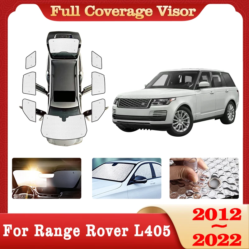 Car Full Coverage Sunshade For Range Rover L405 2012~2022 2018 2019 2020 2021 Sun Protection Windshield Side Windows Accessories