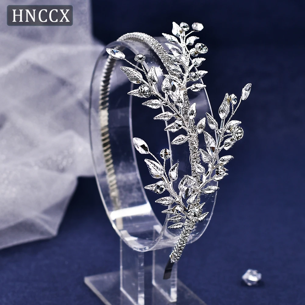 HNCCX Bride Party Hair Ornaments Wedding Accessories New Alloy Leaf Headband Hair Tiara For Women Wedding CP550