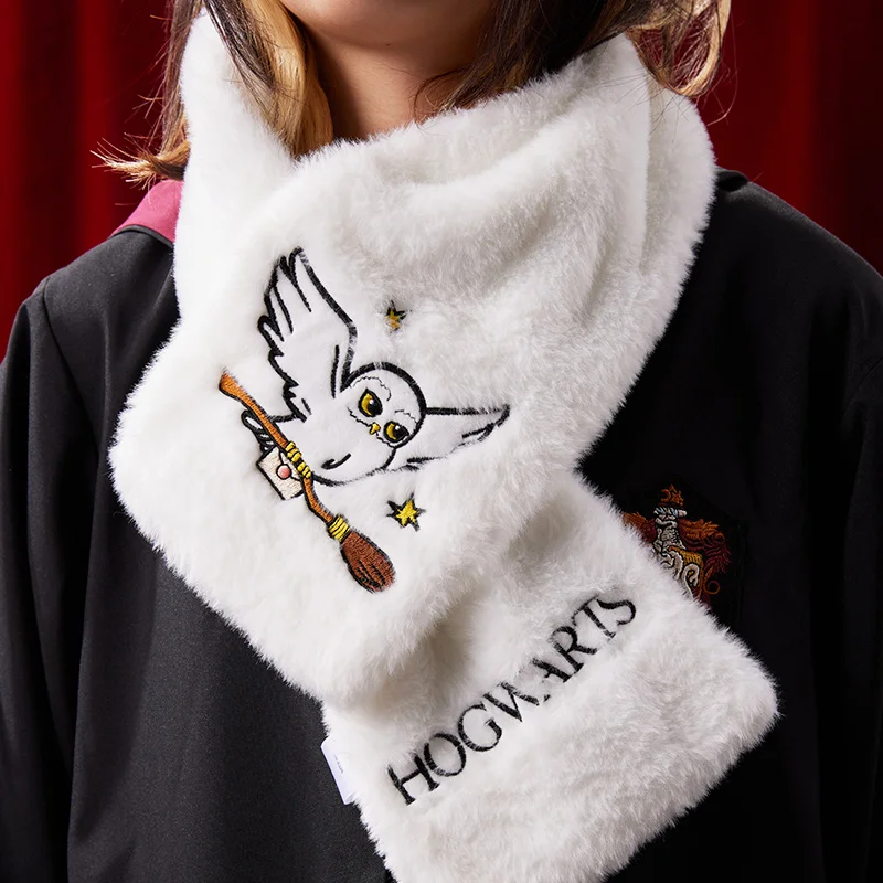 MINISO Harry Potter Hedwig pluche sjaal herfst en winter zacht en comfortabel