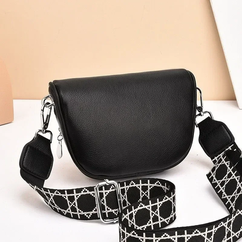 Casual Crossbody Bags for Women\'s 2024 New Luxury Handbags Female PU Leather Shoulder Bag Large Capacity Outdoor Chest Bag