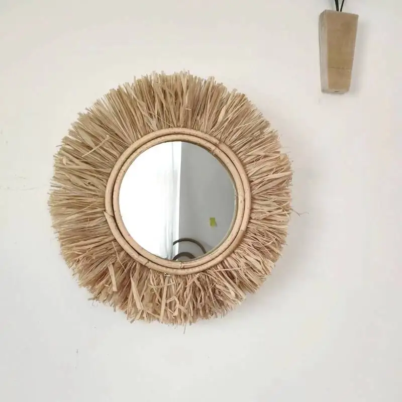 Classic Vintage Small Mirror Round Gifts Quality Cute Bedroom Wall Art Decoration Mini Compact Espelho Room Accessories