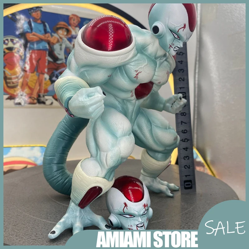 

20cm Dragon Ball VF Muscular Frieza Figure Full Power Form Goku Rivalry Dual Head Battle Pose Statue Ornaments Collection Gift