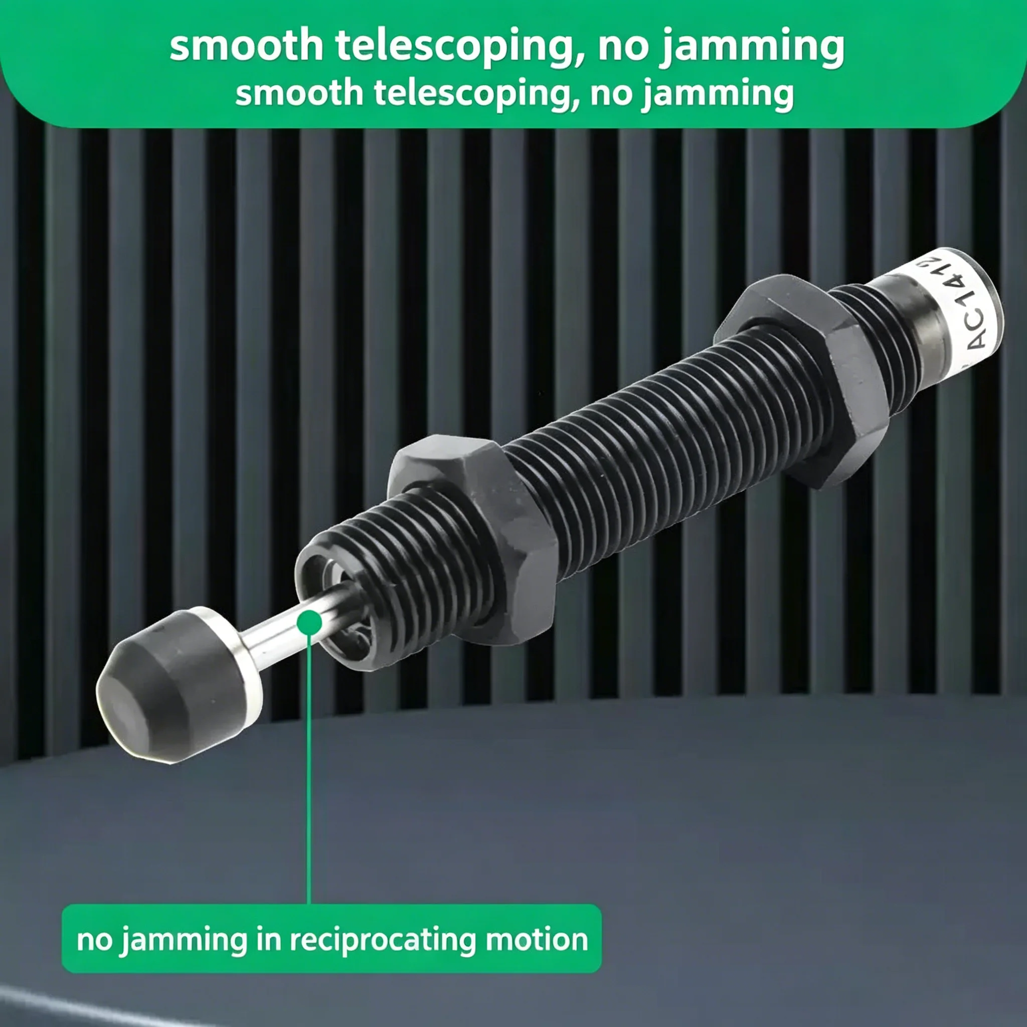 Pneumatically Adjustable Hydraulic Oil Buffer AD Damper, Speed Stabilizing Shock Absorbing Cylinder for Manipulator AD