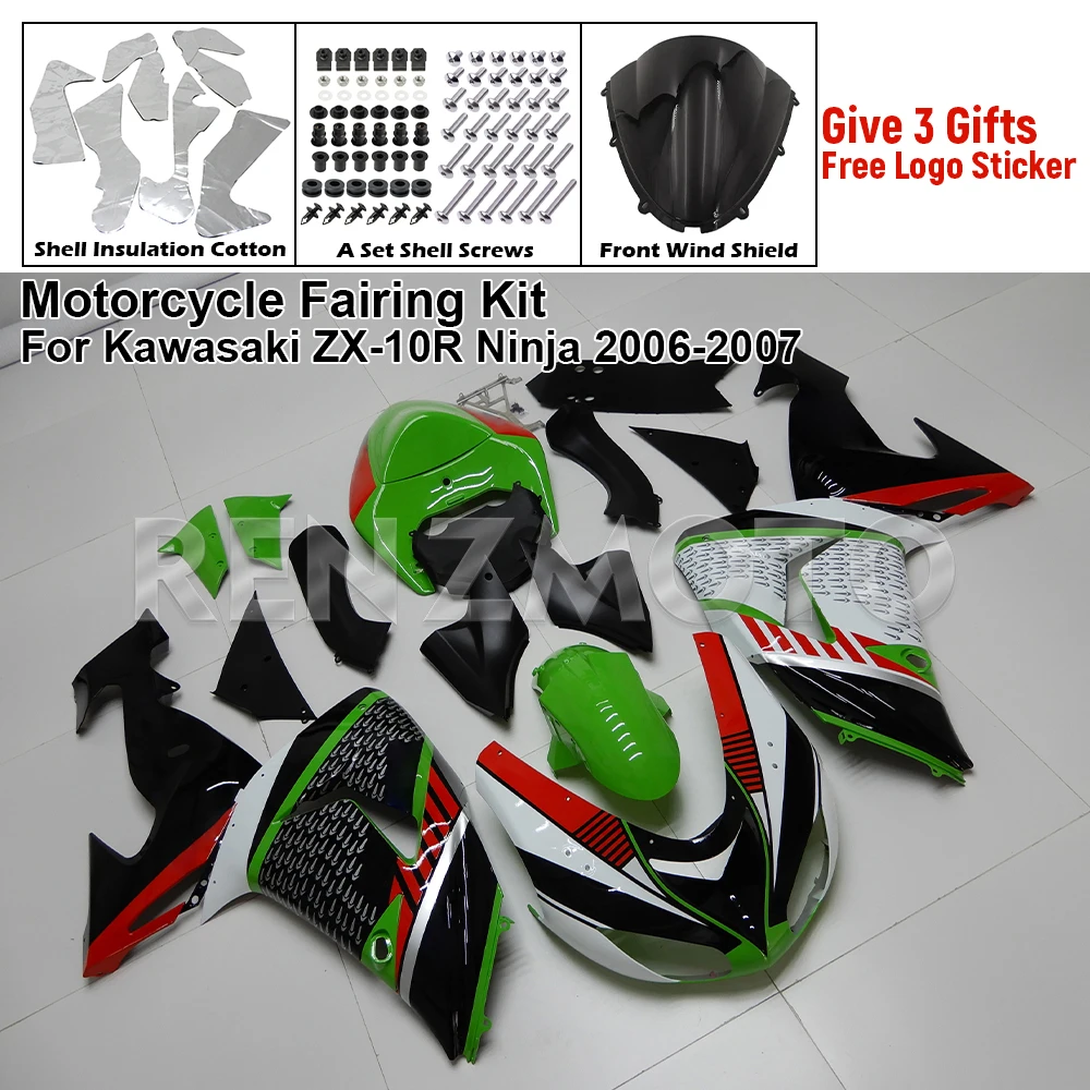 

Motorcycle Fairing Set Body Kit Plastic For 2006 2007 KAWASAKI NINJA ZX-10R Accessories ABS Injection Bodywork