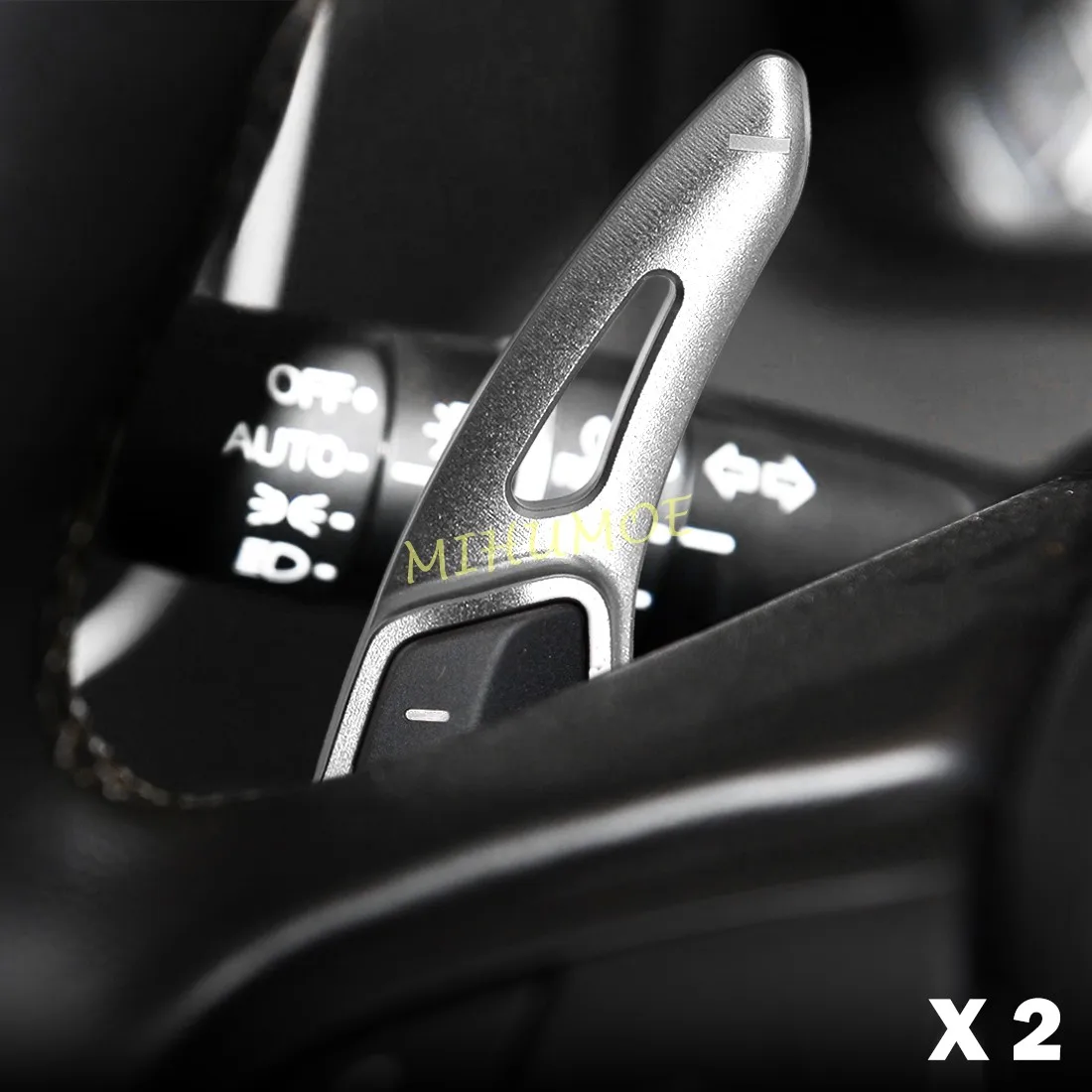 Para Acura MDX ILX RDX TLX TL RLX, Extensiones de Palanca de Cambios para Volante de Coche de Aluminio, Accesorios Plateados