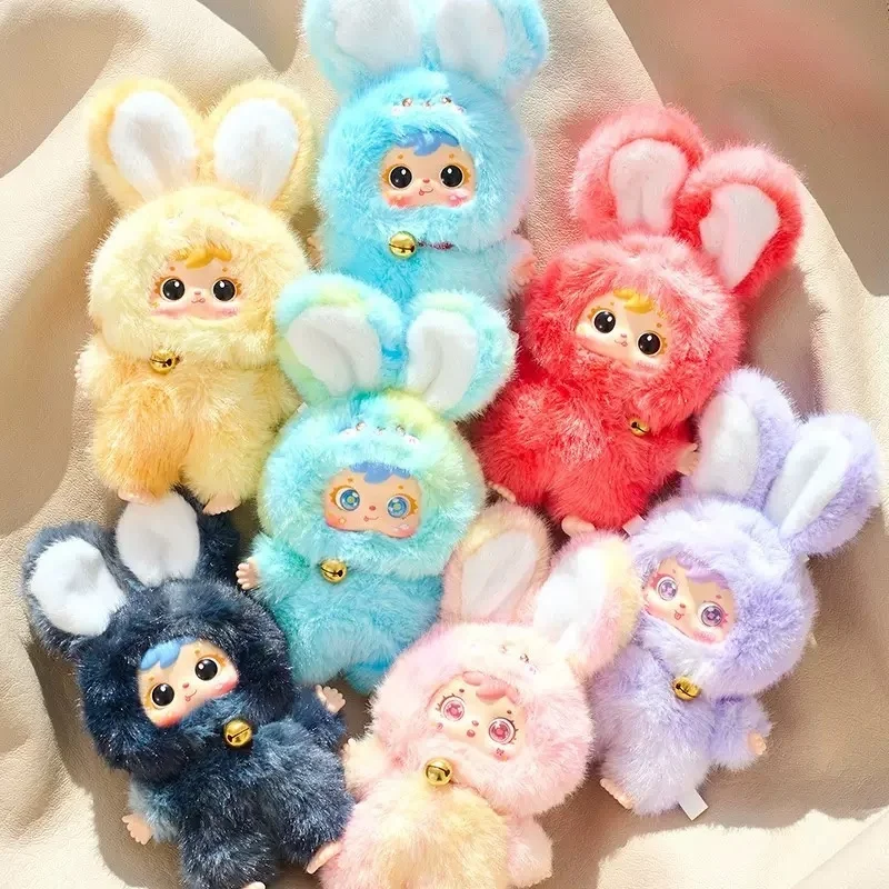 

Samuel Magic Colorful Rabbit Series Plush Vinyl Doll Blind Box Creative Handmade Bag Pendant Surprise Mystery Box Birthday Gift