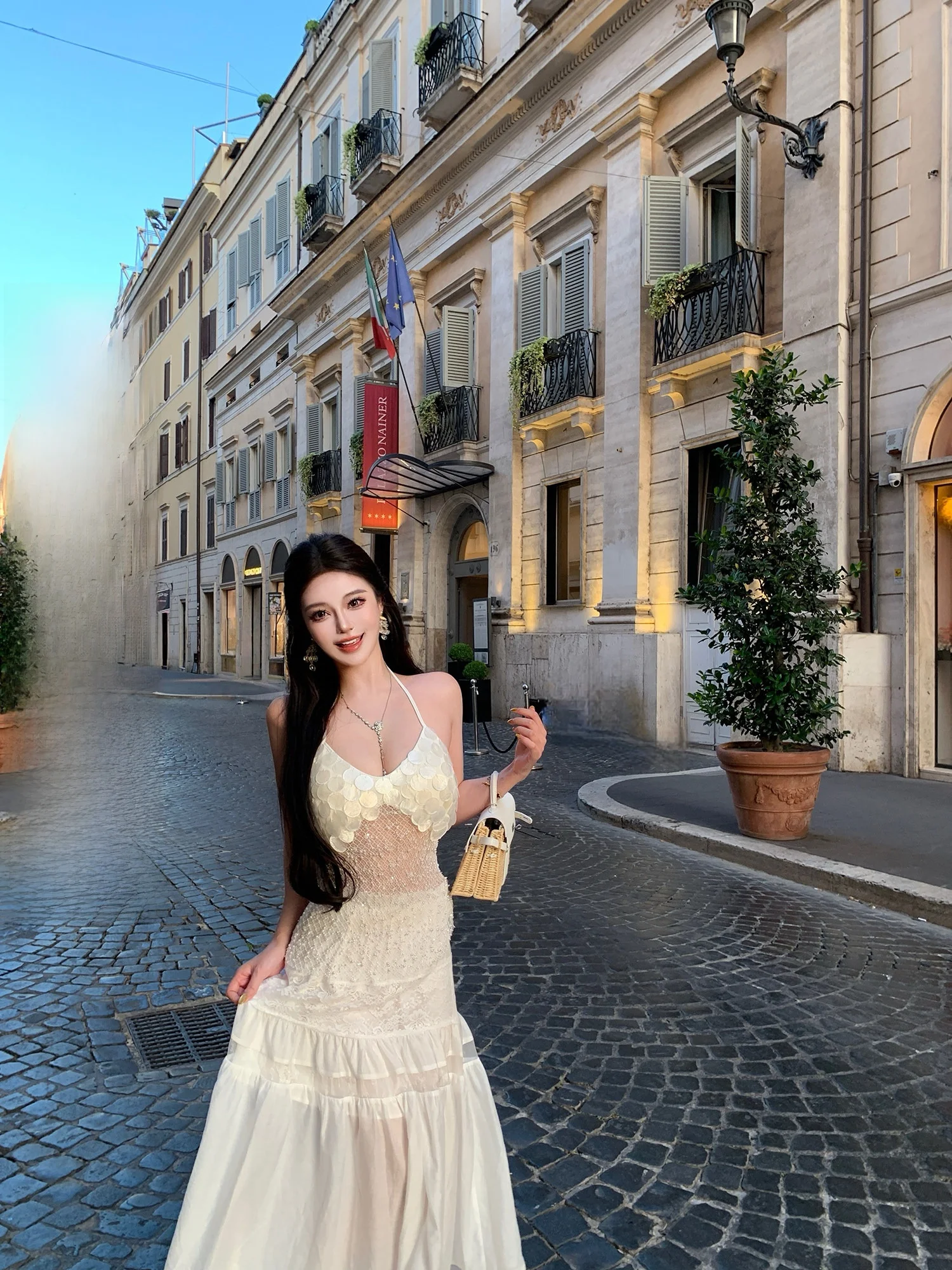 

Pura Pure l Mica ell Pearl Тяжелый рабочий топ с ремешком Женская модная летняя верхняя одежда Цветной жилет на молнии