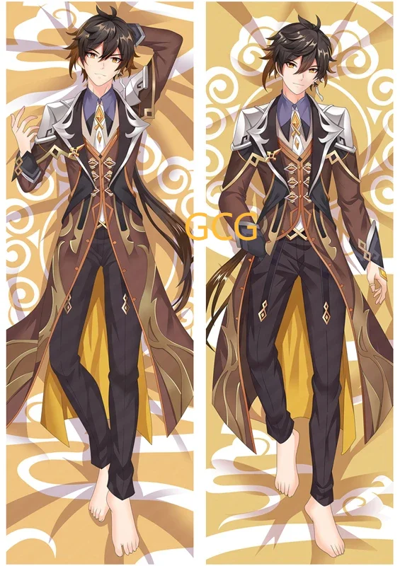 

Morax Zhongli Genshin Impact Body Pillow Аниме Body Pillow Подходит для кожи Подушка Равная подушка для тела Zhongli Hubby Geo Archon