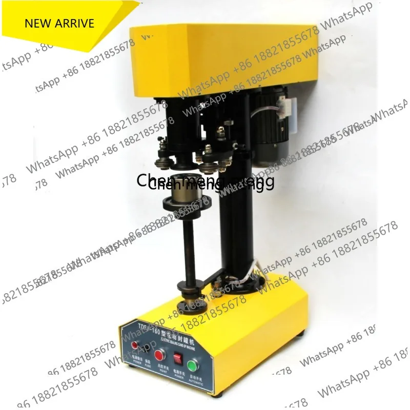 Semi-Automatic Electric Drive Vacuum Tin Can Sealing Machine Packaging Beverages Plastic Cartons Desktop Can Sealing Device