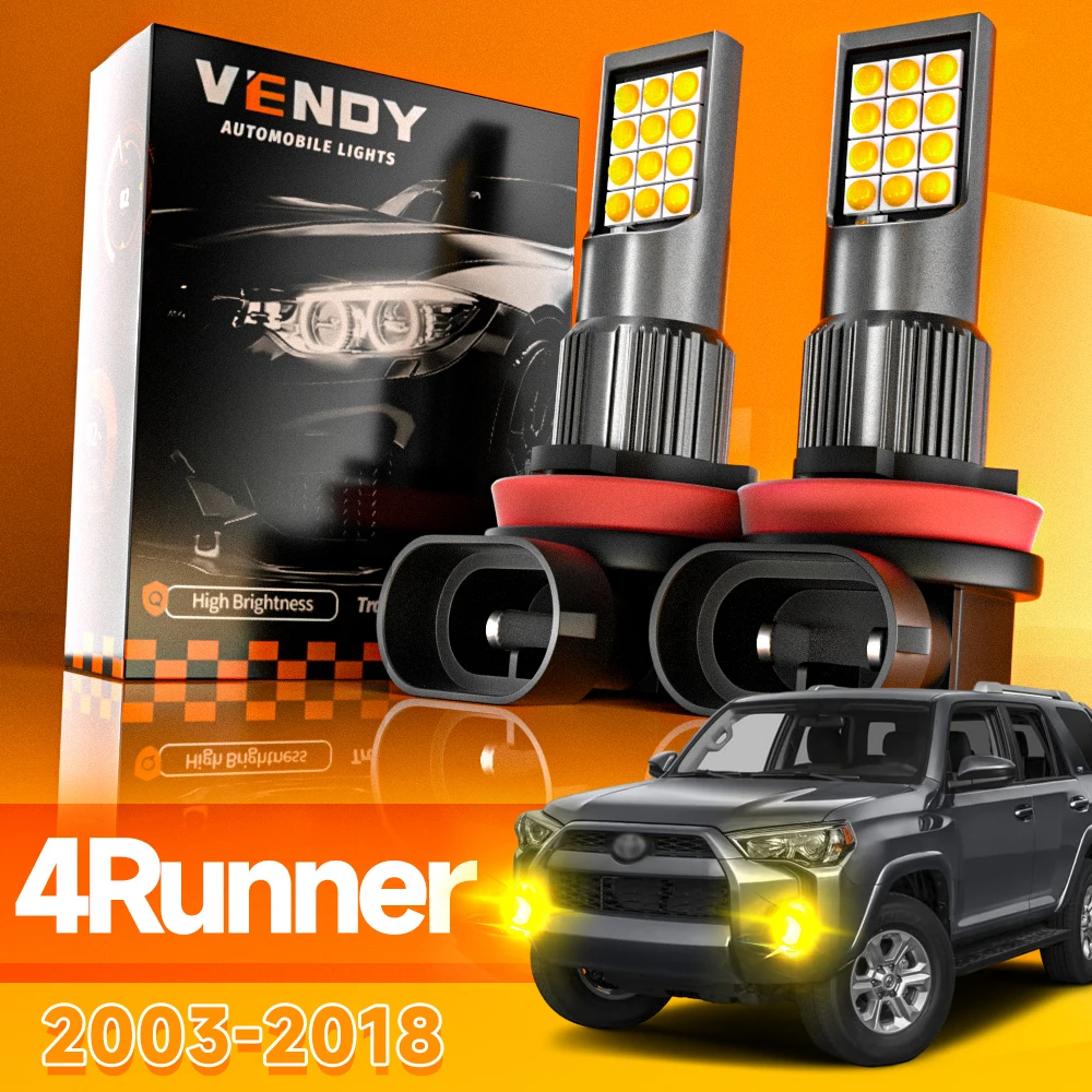 2pcs For Toyota 4Runner 2003-2018 LED Fog Light 2004 2005 2006 2007 2008 2009 2010 2011 2012 2013 2014 2015 2016 Accessories