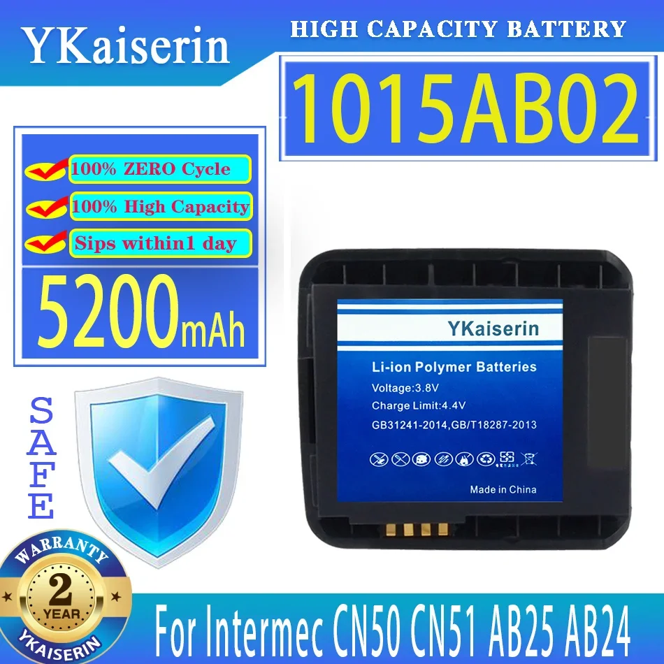 

YKaiserin Battery 1015AB02 5200mAh For Intermec CN50 CN51 AB25 AB24 Batteria