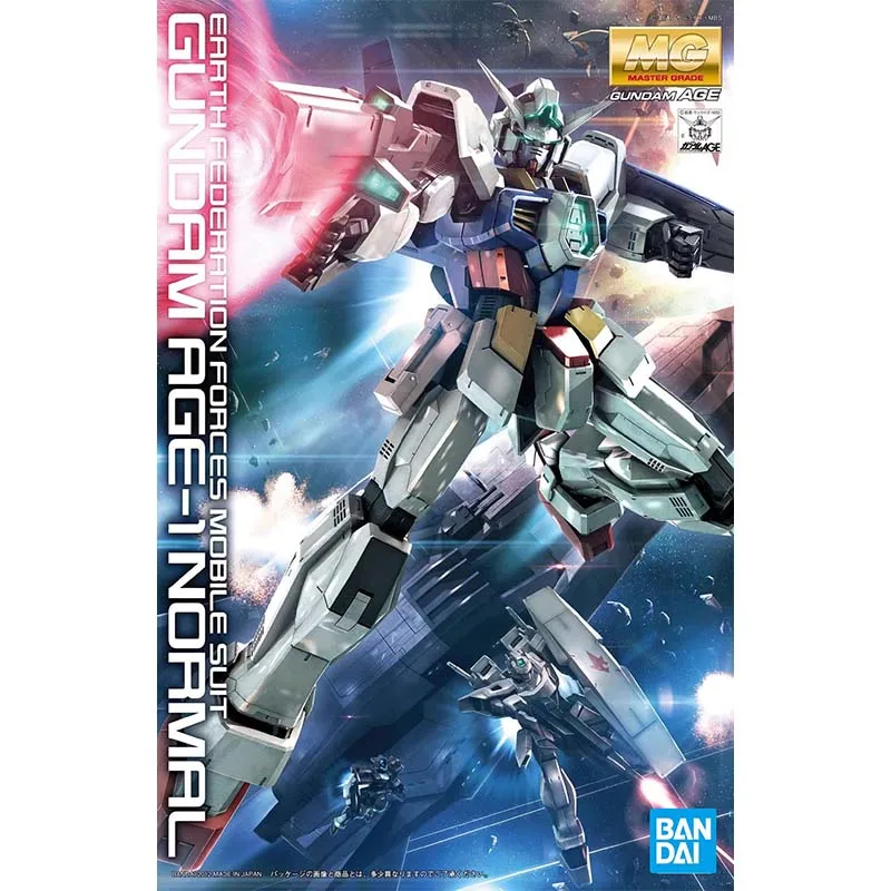 Bandai Gundam modelo Kit MG AGE 1 Normal AGE 2 Dark Hound figura de acción Gunpla Kit de construcción figuras de Anime juguetes para niños regalo