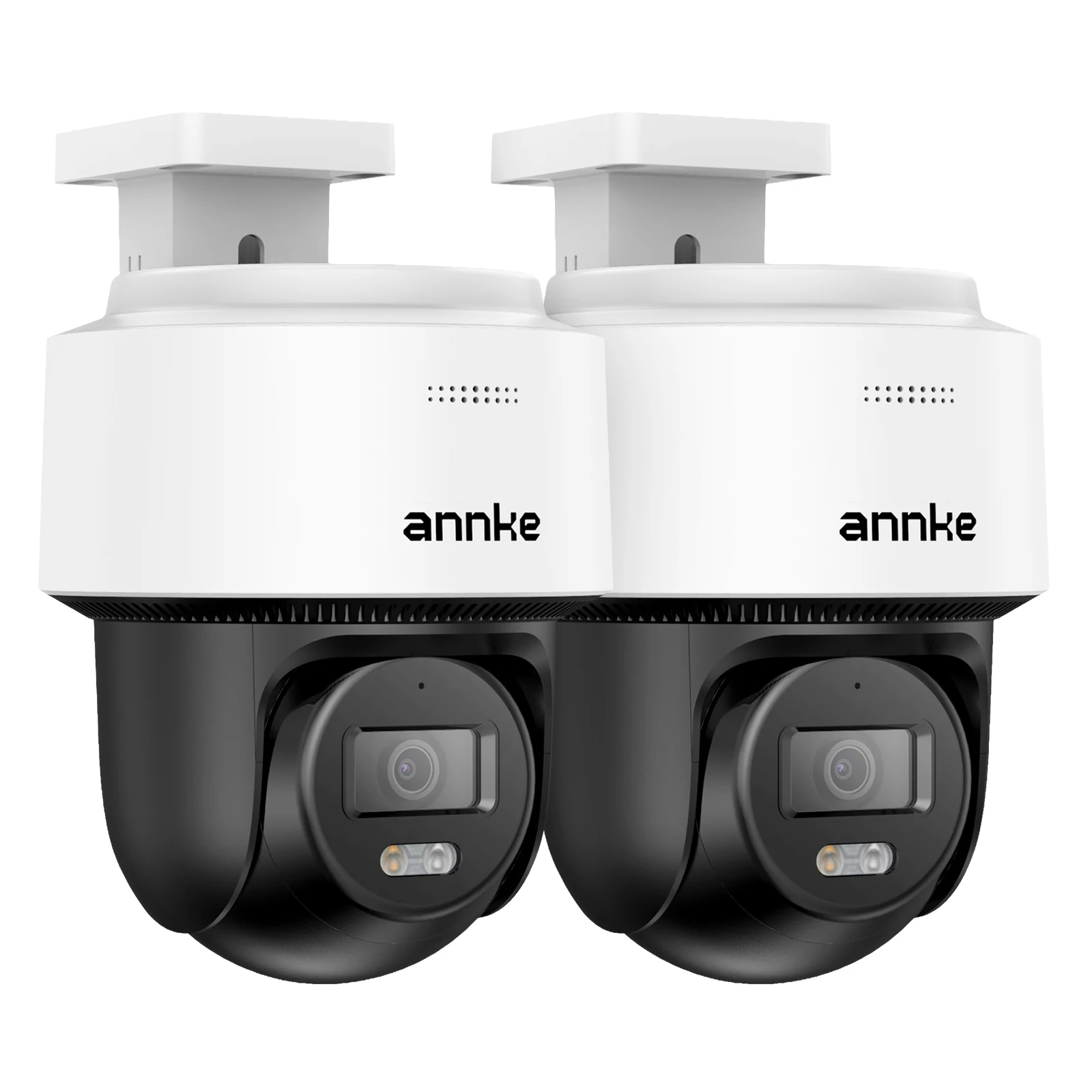 Caméra ANNKE CPT800 4K 8MP PT PoE avec audio bidirectionnel, 345 °   Pan 80 ° Caméra de sécurité IP inclinable pour surveillance extérieure, suivi automatique Lite, détection humaine par IA, double éclairage intelligent (non PTZ)