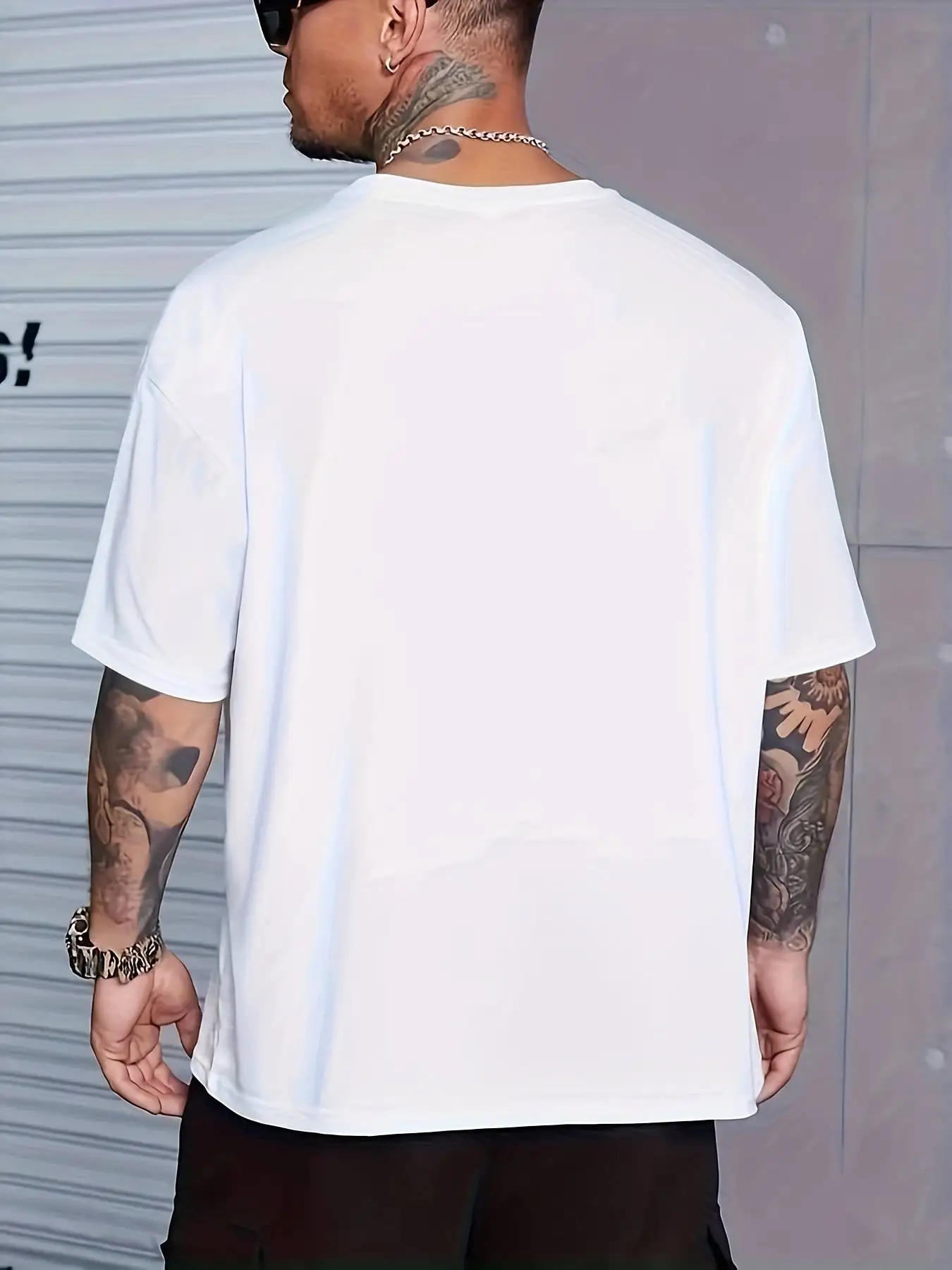 Men's Stylish Graphic T-Shirt - White Tee Featuring Colorful Man Design Perfect for Casual Summer Wear