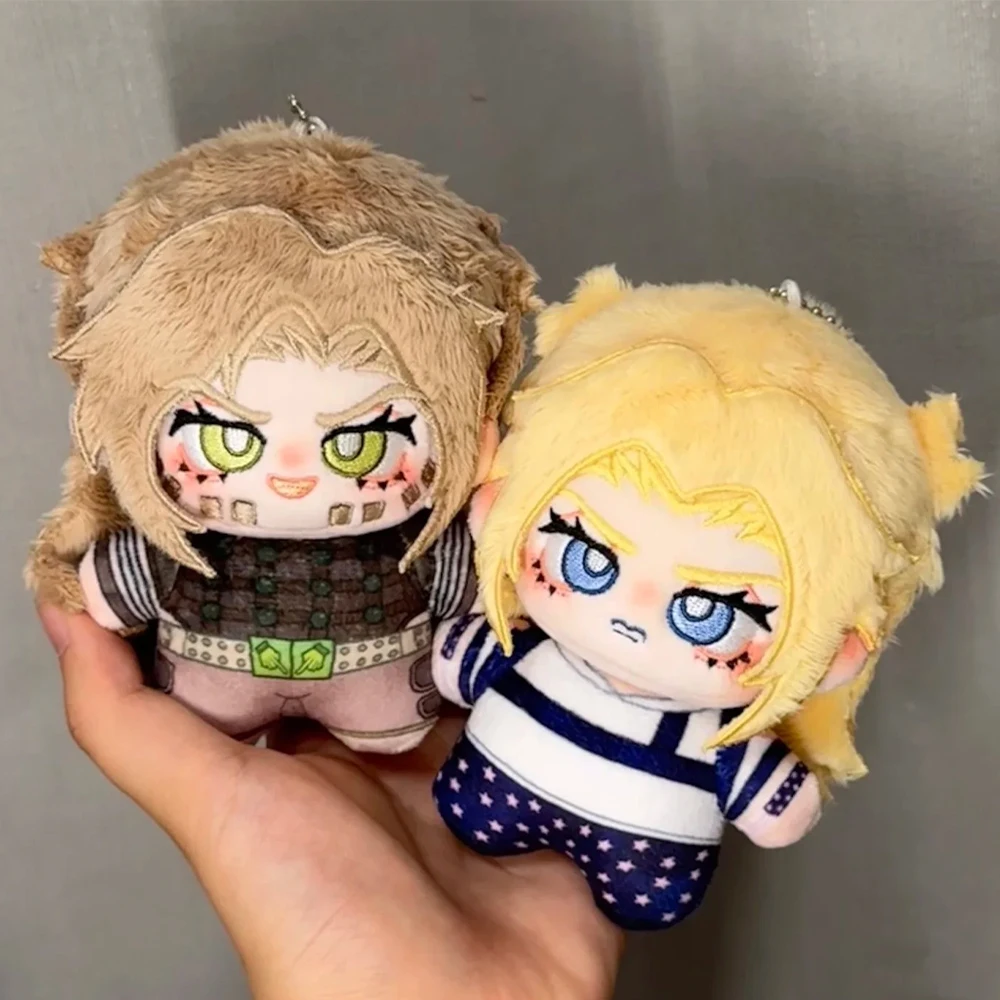 Vento dourado anime boneca de pelúcia brinquedos jojo pingente johnny joestar brinquedo de pelúcia giroscópio zeppeli figura kakyoin noriaki chaveiro de pelúcia presentes