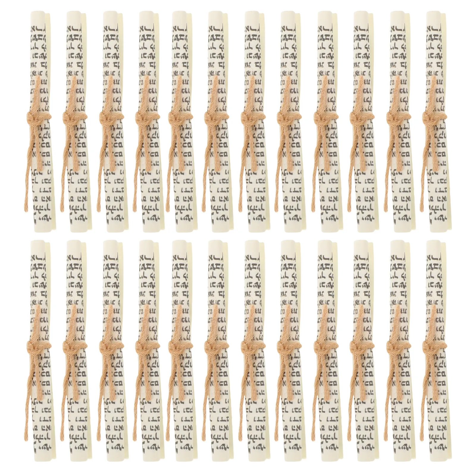 24Pcs Blessing Mezuzah Scroll Hebrew Jewish Mitzvah Scroll Door Post Religious Home Wall Decor Hanukkah Present