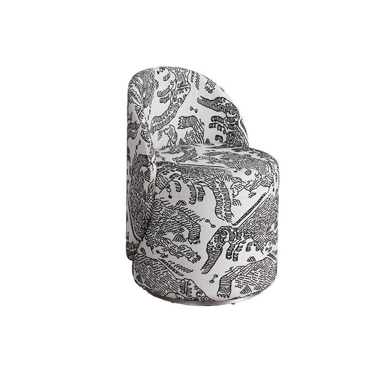 

Medieval makeup stool bedroom back chair dresser stool