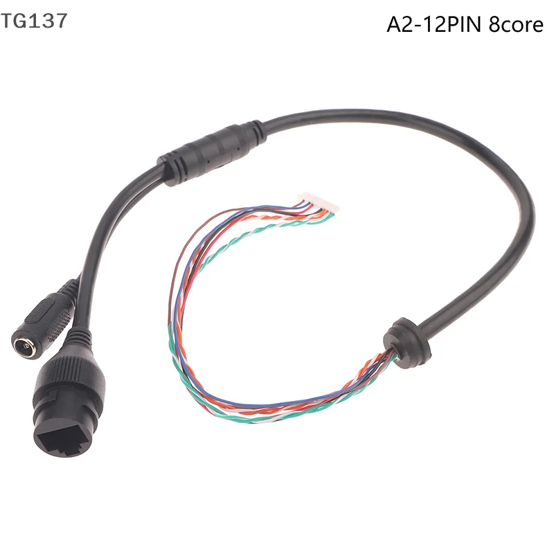 12Pin 8/10Core POE Network Port DC Female Power Wire Connector Cable For IP Dome Camera Monitoring IP Cable