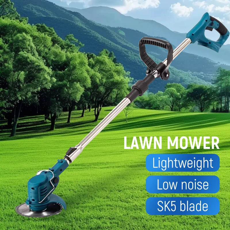 

Multifunctional Brushless Lithium Electric Lawn Mower Cordless Home Weeder for Garden Greening Compatible with Any Battery