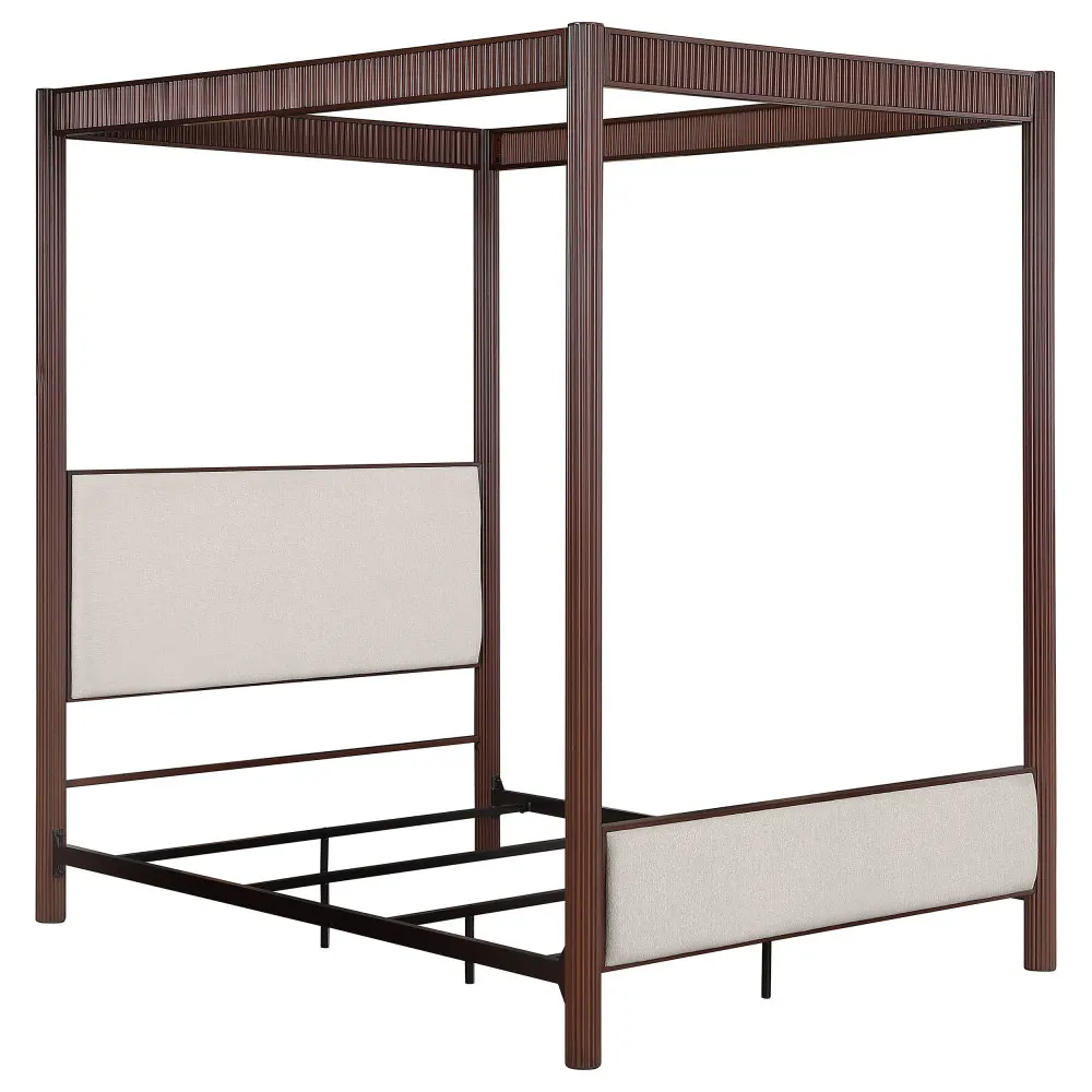 

Brown metal bed frame Bedroom furniture, double bed