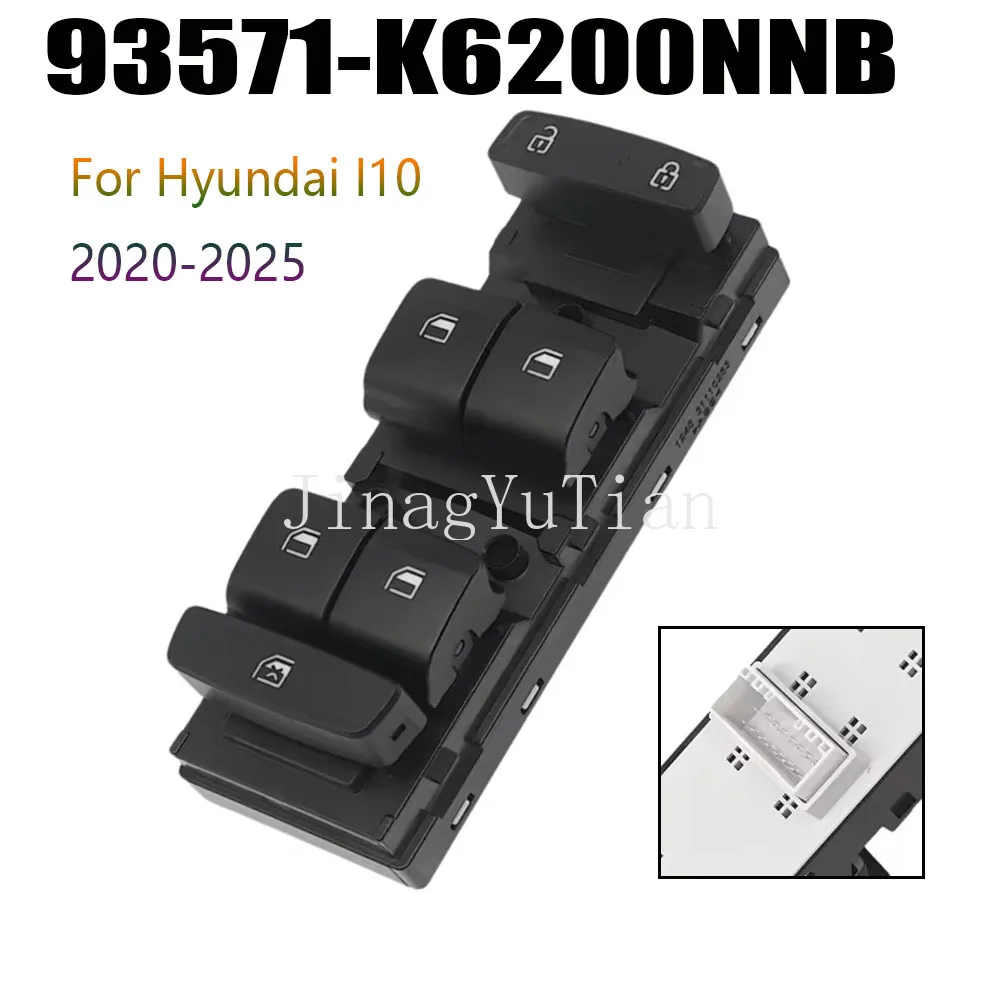 

Car Accessories Power Window Switch for Hyundai I10 2020-2025 Front Left Electric Glass Lifter Control Regulator Button Parts