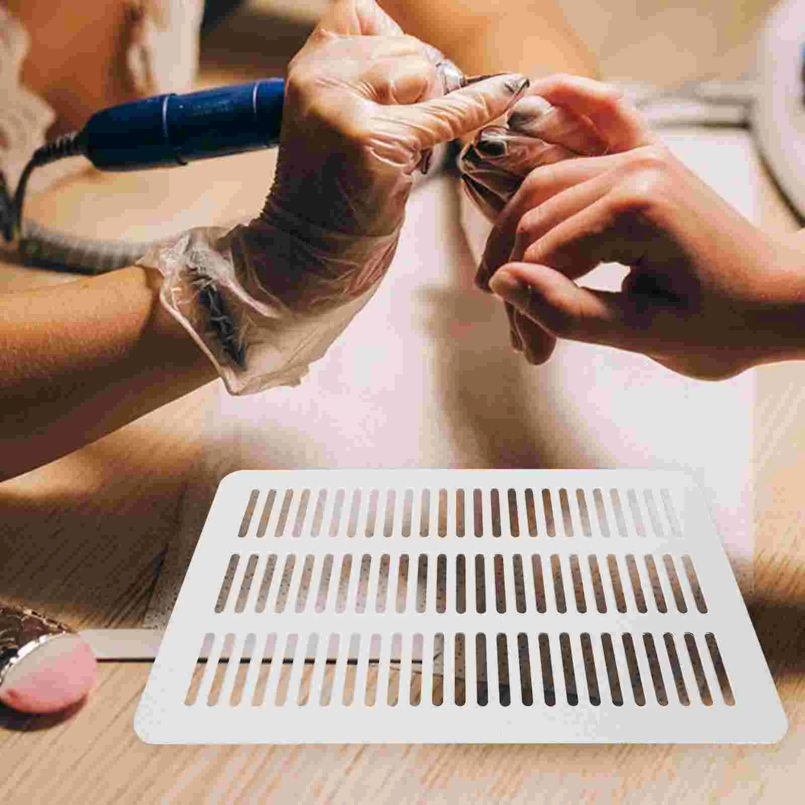 Capa para ventilador de mesa de manicure, lâmpada elegante para unhas, bom acessório para ferramentas, ferro de metal