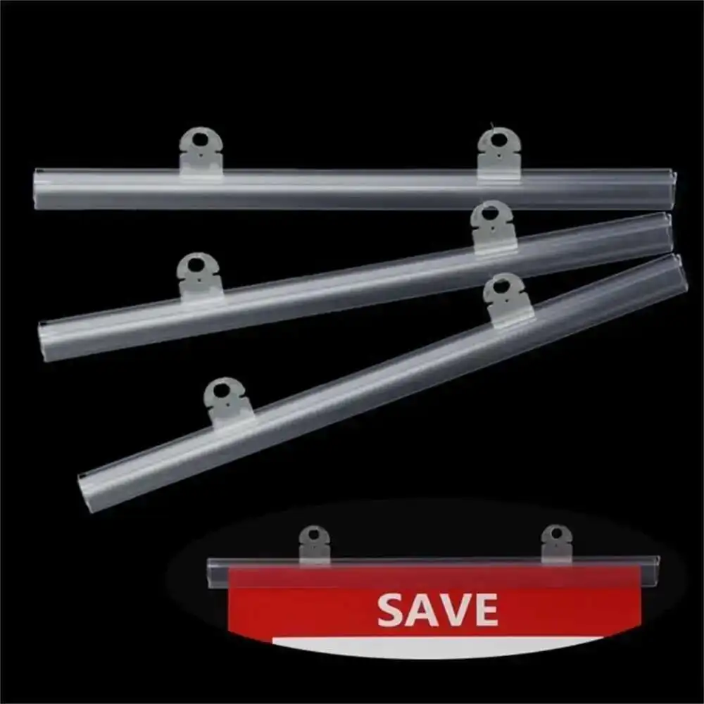 

100cm Pop Pvc Plastic Sign Clip Hanger Hook Poster Snap Rail Advertising Poster Banner Frame Rod Support System