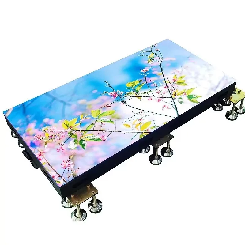 floor screen interactive display sensor IP65 protection level 3.91mm pixel pitch 2K/4K/resolution can detect interactive points