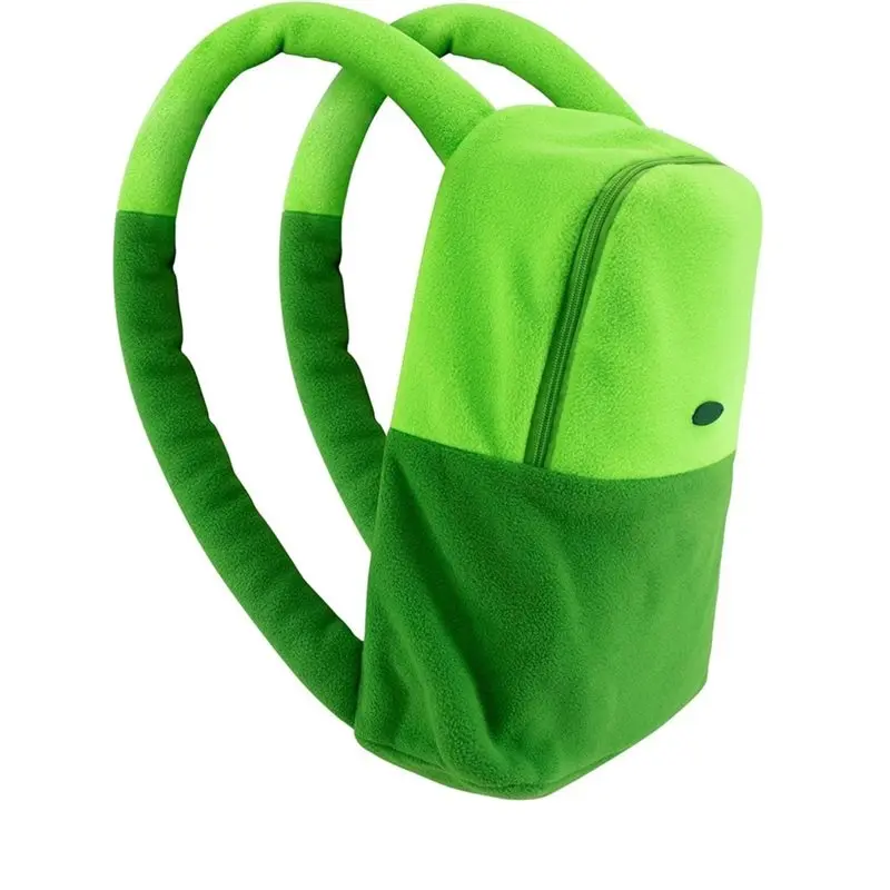 Mochila deportiva verde para adultos, bolsa de fiesta para uso diario, personaje de Anime, dibujos animados, accesorios de disfraz de Cosplay Unisex G