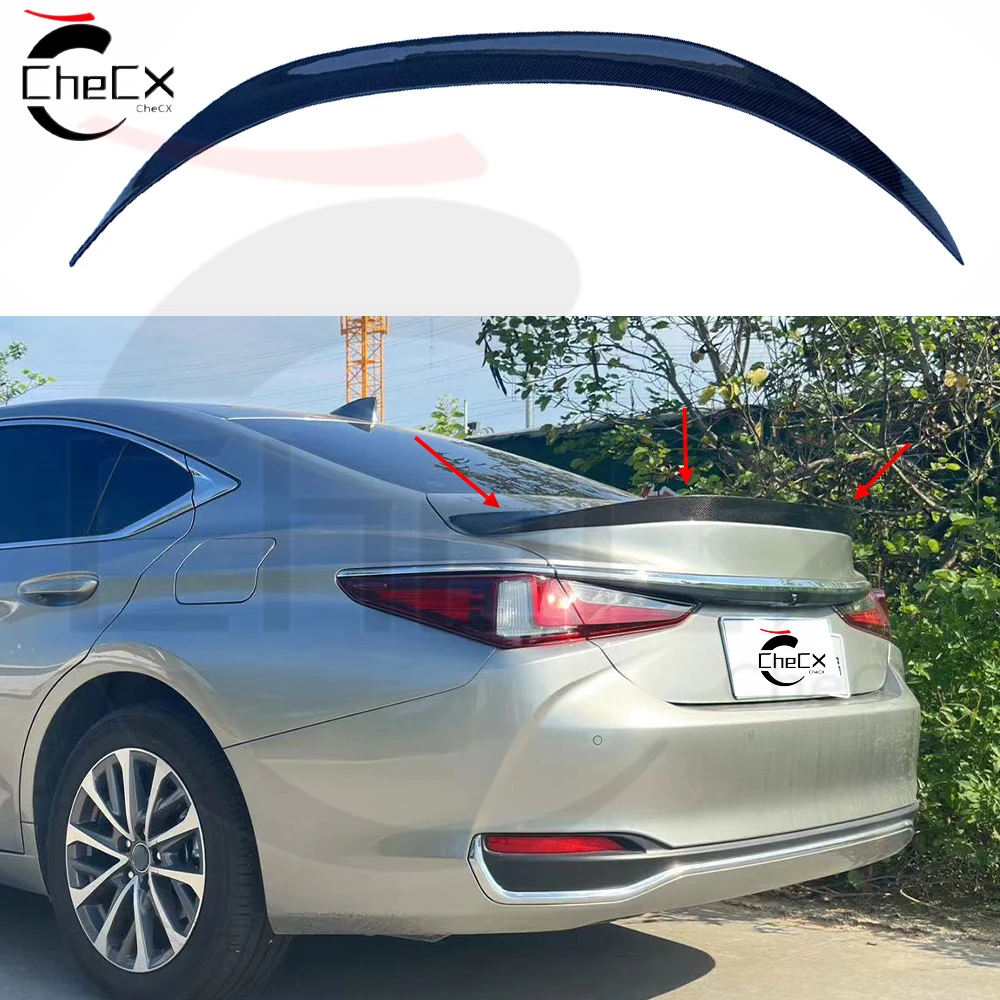 

For 2018-2024 Lexus ES200 250 300 100% Real Carbon Fiber Highquality Rear Spoiler Trunk Lid Diffuser AR Original Factory Styl