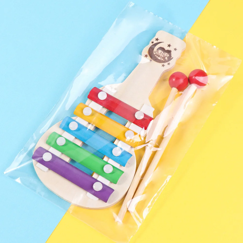 Xylophone for Kids Banjo Percussion Instruments Musical Knocking Toy Wooden Cognitive