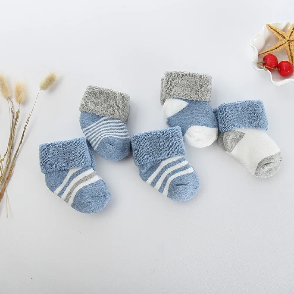 5 Pairs High Quality Thickned 's Warm Socks Warm Non-Slip Mid-Crew Socks Floor Socks Autumn Winter