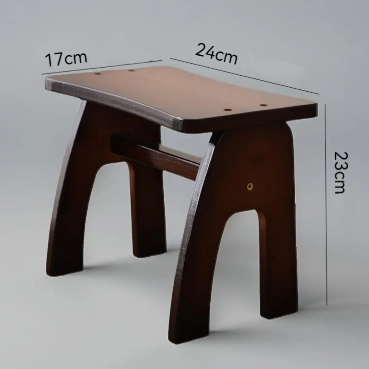 Wood Stool Lightweight Rustic Sturdy Step Stool for Entryway Indoor Nursery