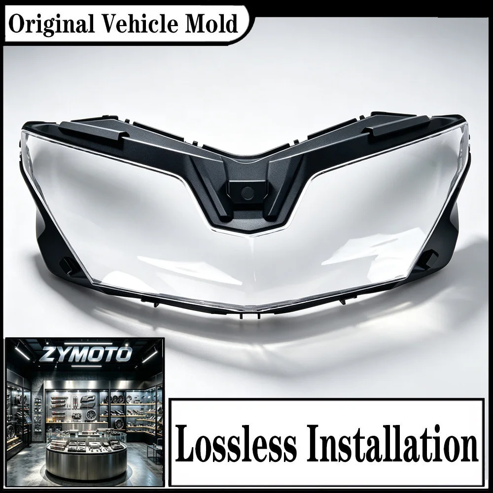 For Honda GL1800 Goldwing Gold Wing 1800 Tour 2018-2025 Motorcycle Front Headlight Lens Glass Cover Clear Black Replacement Kit