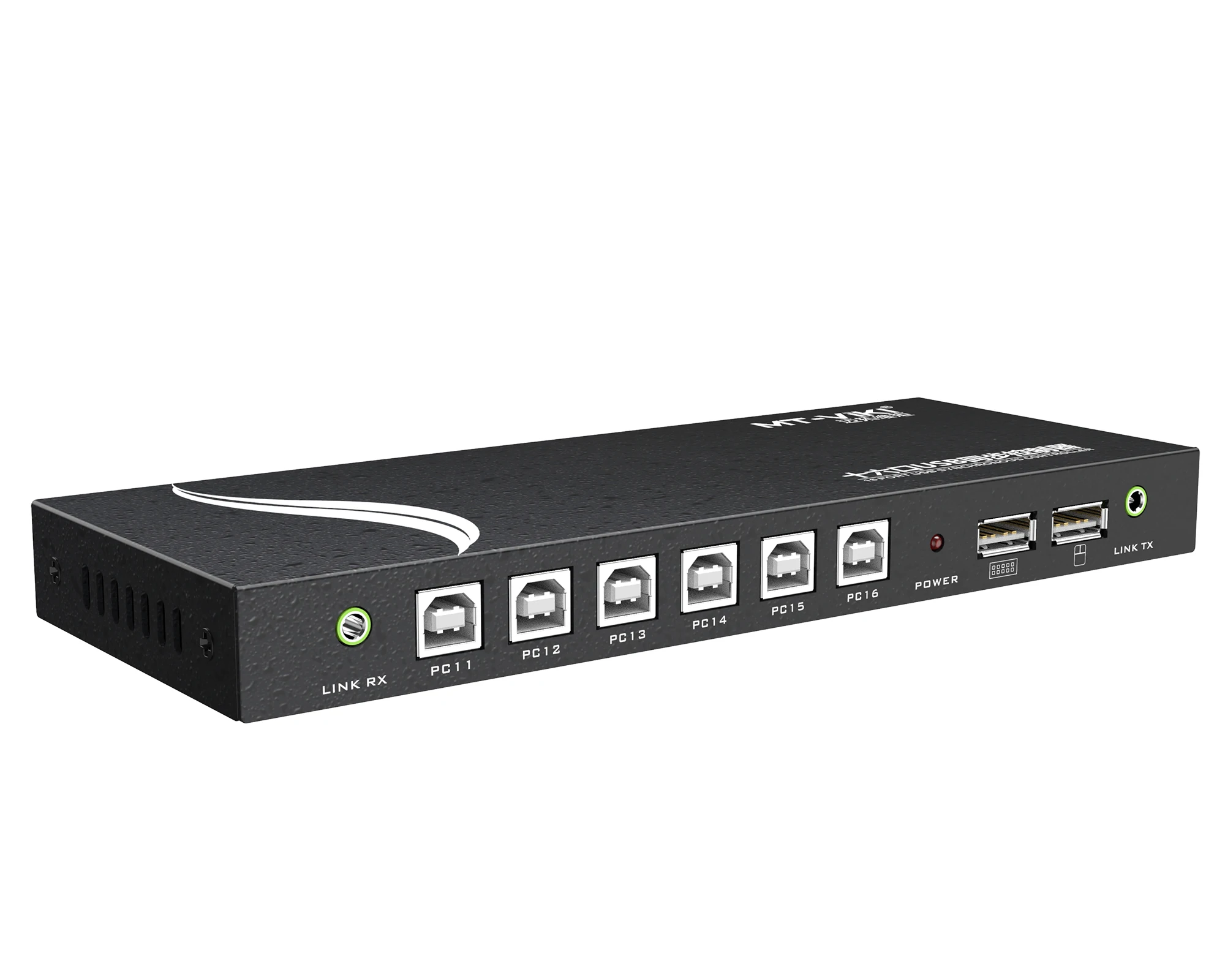 16 Port USB Synchronous Controller, Multiple USB Switcher 16 In 1 Out, 1 Keyboard & Mouse Control 16 Computers