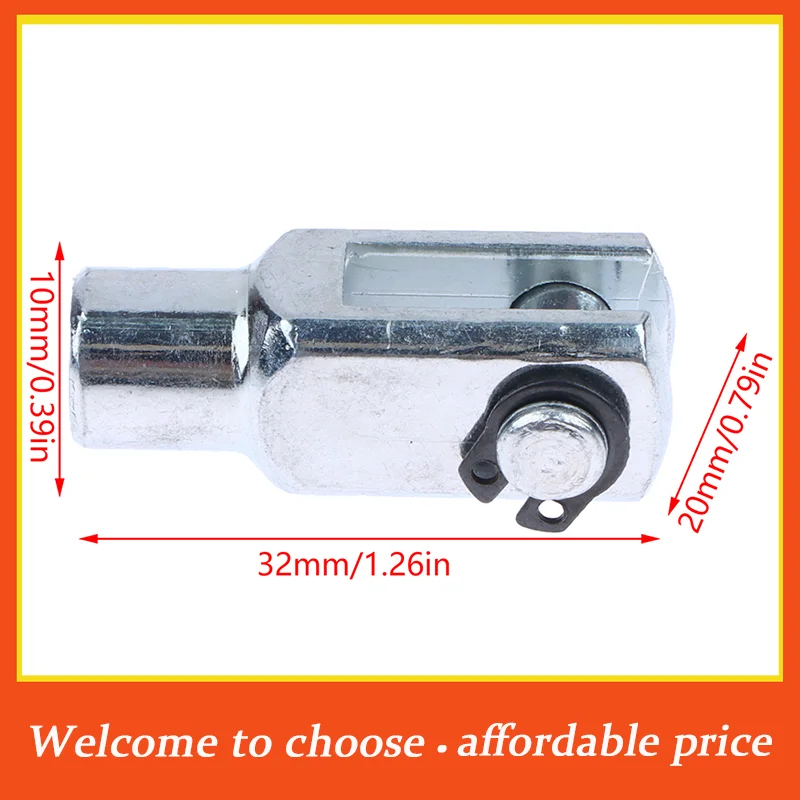 VP 1pc new Metal Y-16 M6*1 Thread Pneumatic Cylinder Rod Piston Clevis Y Joint For 16mm Bore Mechanical Hardware