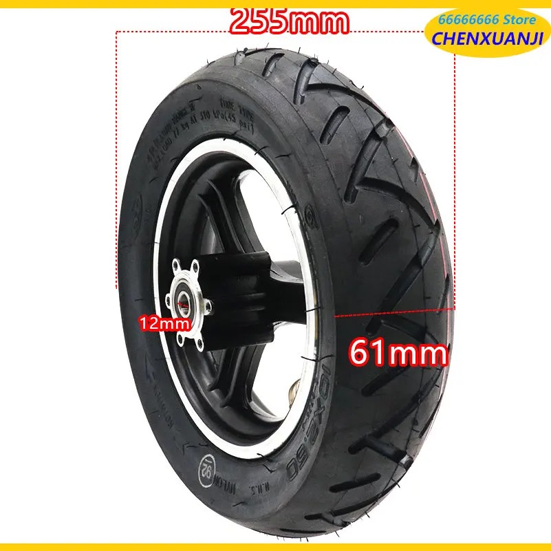 CST 10 inch Wheel Tires 10X2.25 10x2.50 Tyre with Hub 10*2.50 Inner Tube Outer Tire Alloy Rim for Electric Scooter Accessories