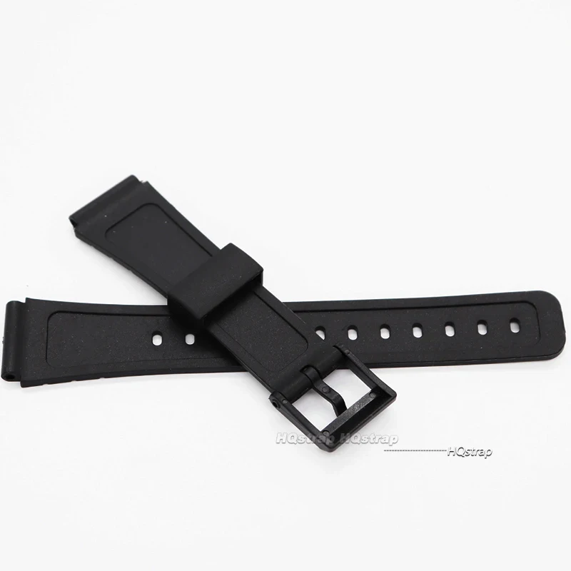 18 20mm Bracelet for Casio W800H W800H A158/168 AE1200/1300 Silicone Watchband for SGW400 F91W F84 F105/108 Rubber Strap 16 22mm