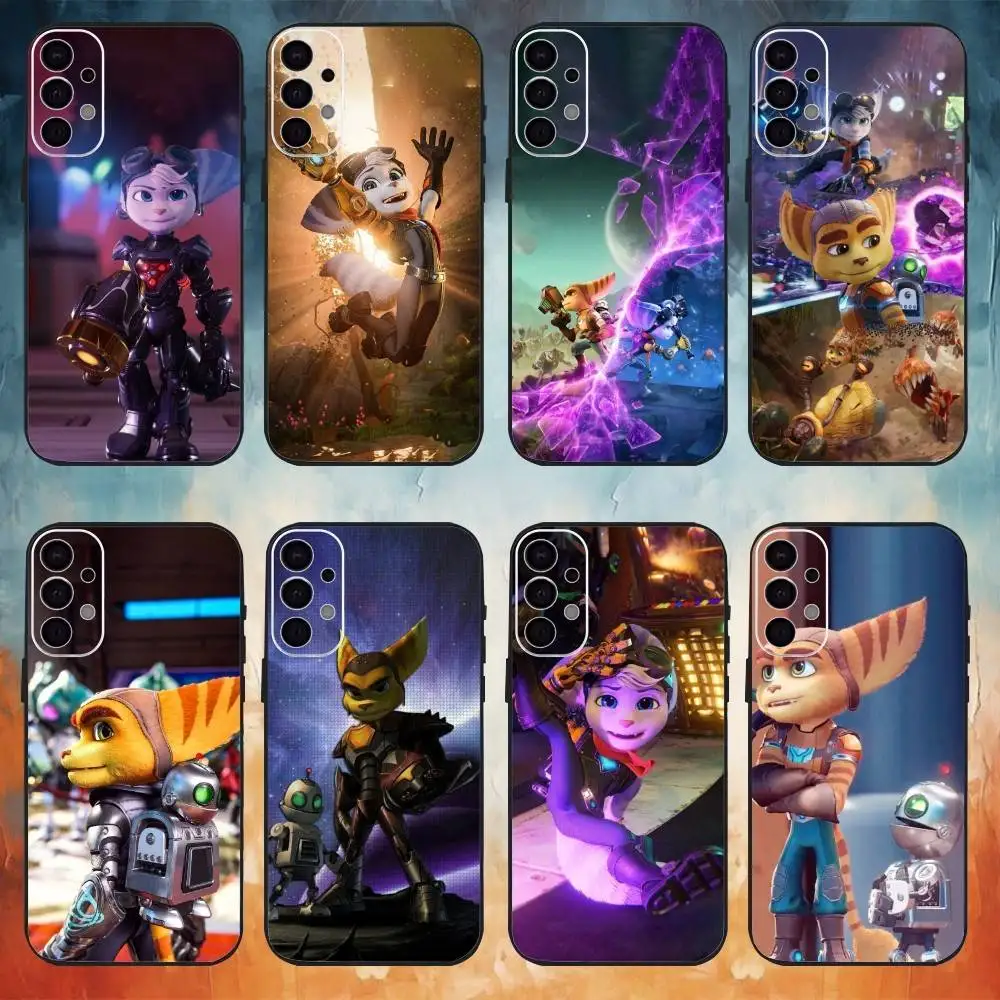 

R-Ratchet Game C-Clank Phone Case For Samsung S25,S24,S21,S22,S23,S30,Ultra,S20,Plus,Fe,Note,10,9,5G Black Cover