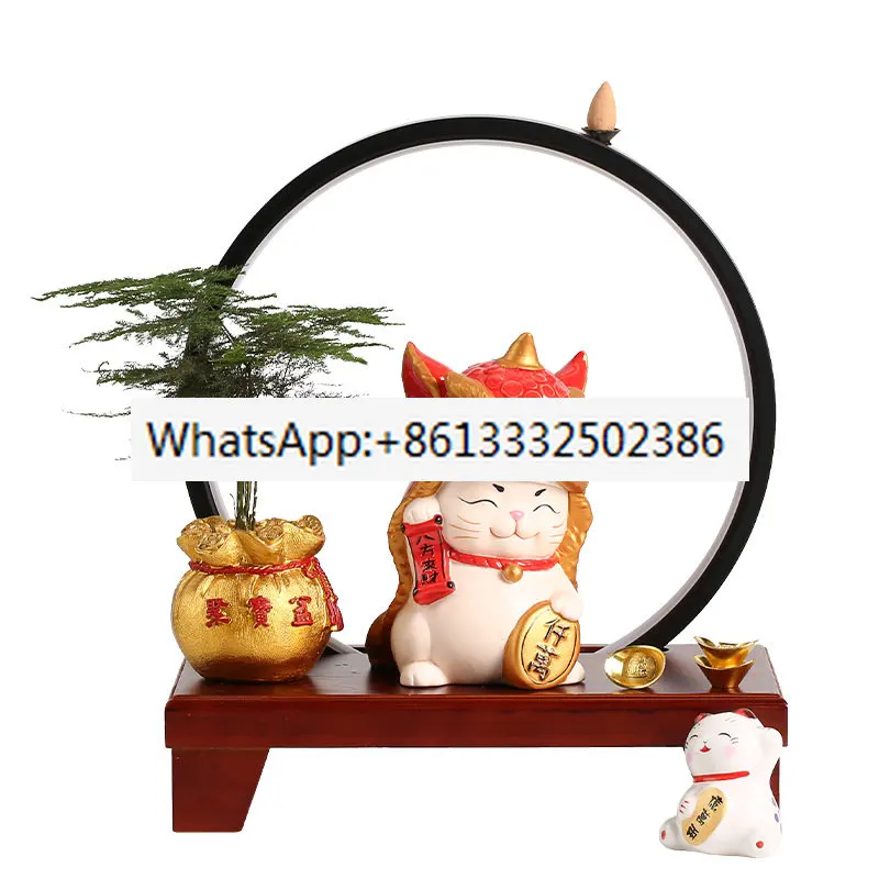 

Home Lucky Cat Living Room Decorations Living Room Shop Office Desktop Decoration Opening Housewarming Gift Fortune Cat