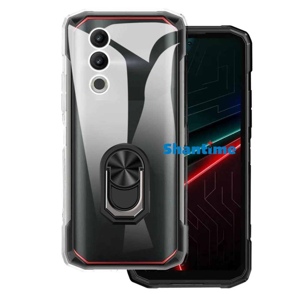 Luxury Shockproof Ring Holder For Doogee Blade 20 4G Case Soft Silicone TPU Protective Holder Cover