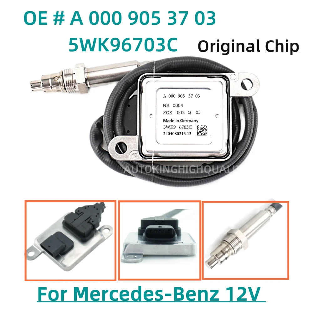 

Nitrogen Oxygen NOX Sensor 5WK96703C A0009053703 For Mercedes-Benz R231 SL350 SL400 M276