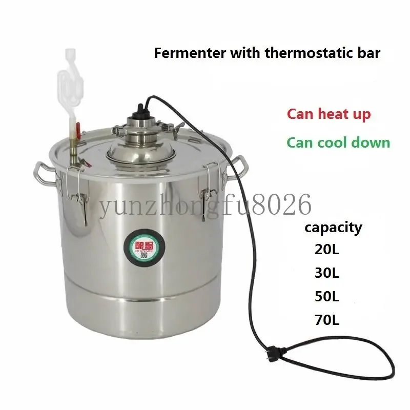 Wine Fermenter with Thermostatic bar High Quality 20L/30L/50L/70L Barrel Stainless Steel Fermenters Fermentation