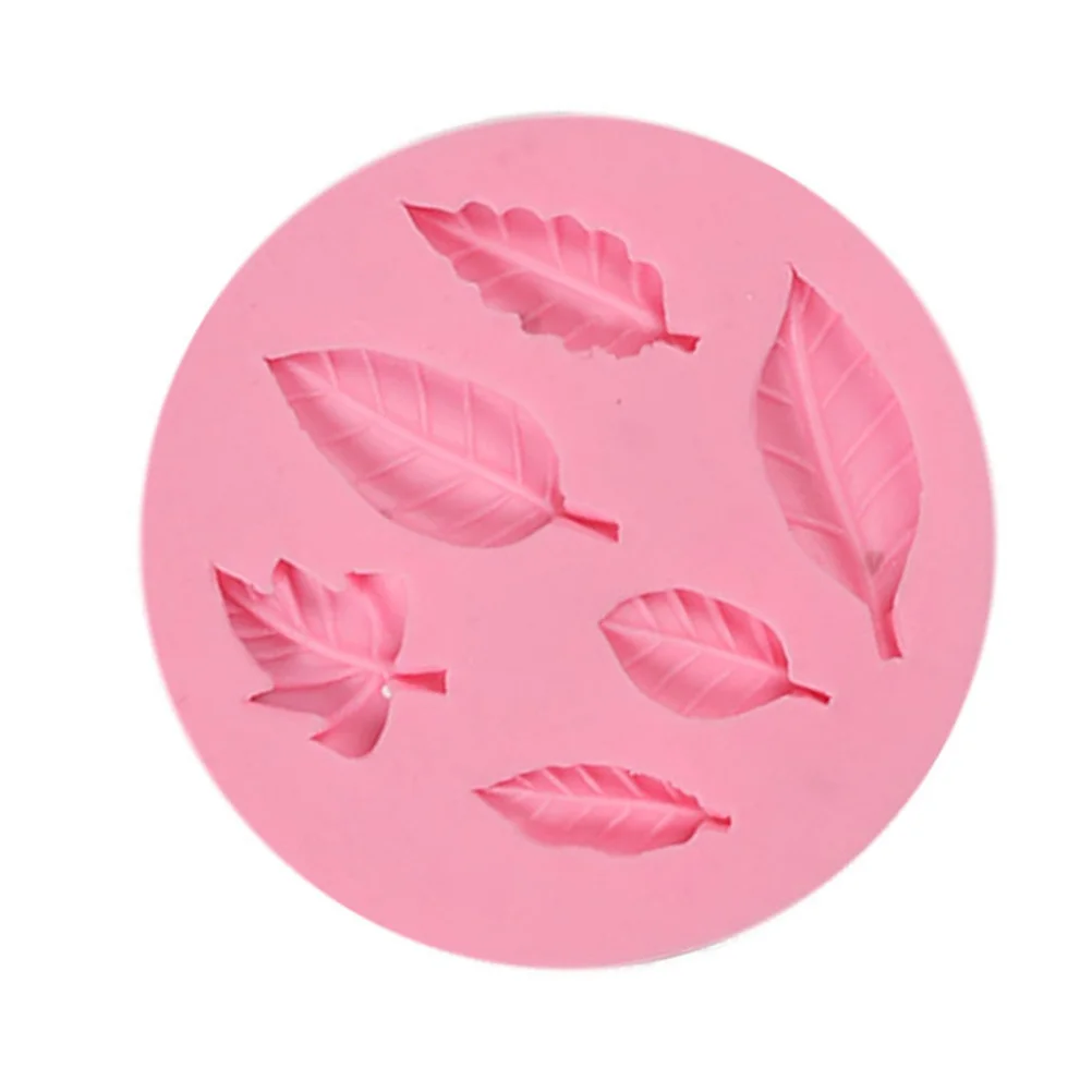 

Pink Leaves Shape Silicone Cake Mold Non-Stick Eco-Friendly Baking Tool for Chocolate Fondant Cupcake Cake Decorating Tool