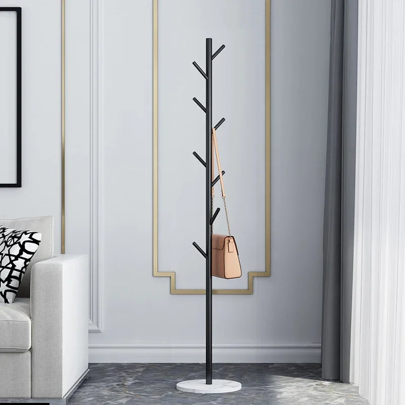 Marble Clothes Hanger Floor-Standing Bedroom Rack Simple Coat Stand Popular Clothes Organizer Luxury Garment Display