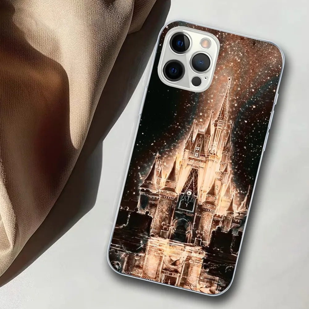 Disney Castle Phone Case For iPhone 15 14 11 12 13 Mini Pro XS Max Cover 6 7 8 Plus X XR SE 2020 Funda Shell