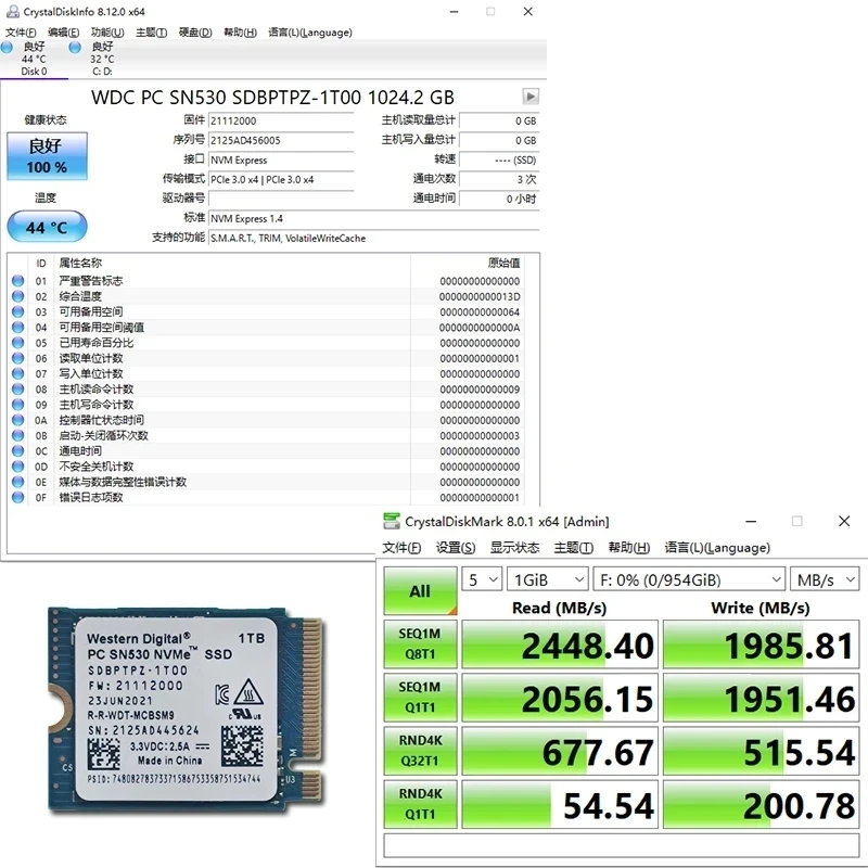 未使用 Western Digital sn740 1tb / 2230 ssd Western Digital WD PC SN740 NVME M.2 2230 SSD 1TB 2TB PCIe 4x4 For