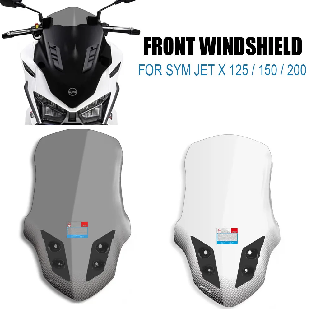 

Front Windshield Heighten Widened Wind Deflector For Sym Jet X 125 / 150 / 200