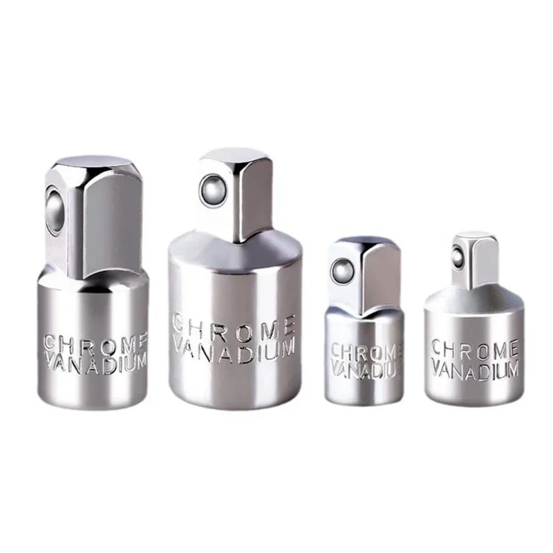 4PCS Impact Adapters and Reducers Set Wrench Conversion 1/4, 3/8, Socket Reducers for Impact Driver Conversions